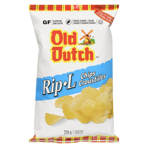 Buy Old Dutch Rip-L Potato Chips Plain 220 g | Sobeys Inc.