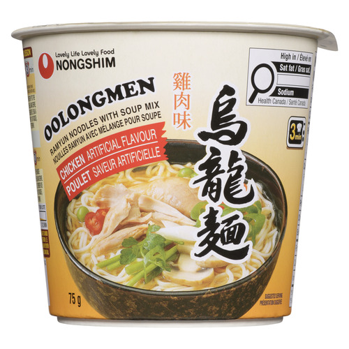 Nong Shim Noodle Soup Cup Oolong Men Chicken