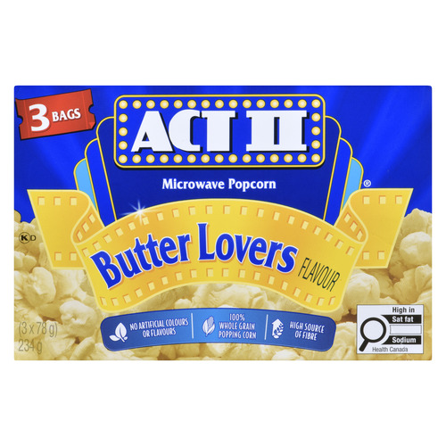 Act II Butter Lovers Popcorn