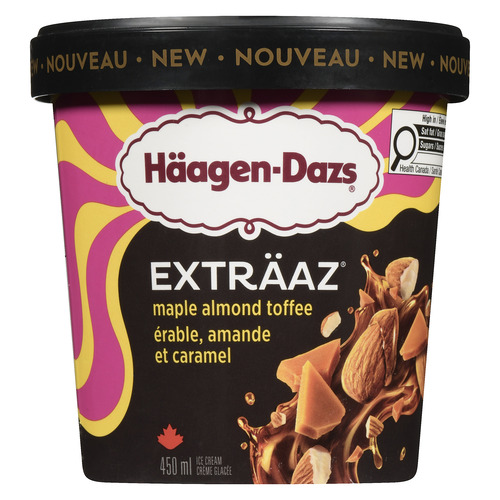 Haagen-Dazs EXTRÄAZ Maple Almond Toffee Ice Cream