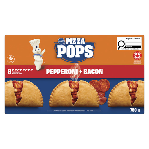 Buy Pillsbury Pizza Pops Frozen Pizza Snacks Pepperoni And Bacon