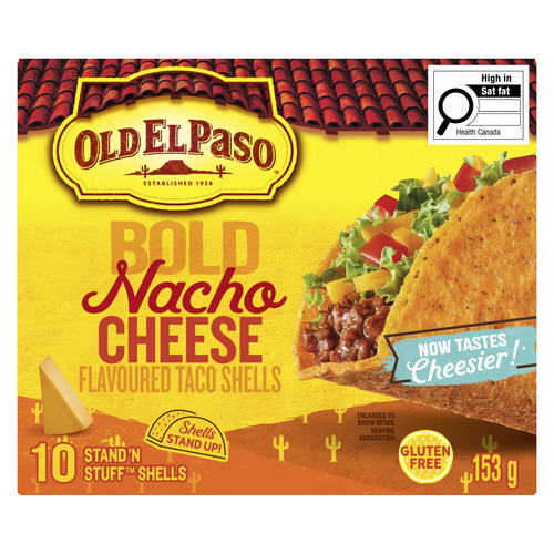 Old El Paso Stand n' Stuff Taco Shells, Cheesy Blasted, Gluten Free