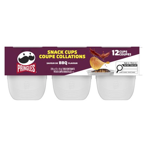 Pringles Snack Stacks BBQ Potato Chips