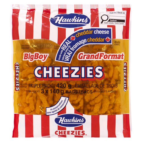 Buy Hawkins Big Boy Cheezies 3 Pack 420 g | Sobeys Inc.