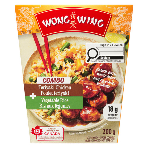 Wong Wing Frozen Rice Combo Teriyaki Chicken + Vegetable