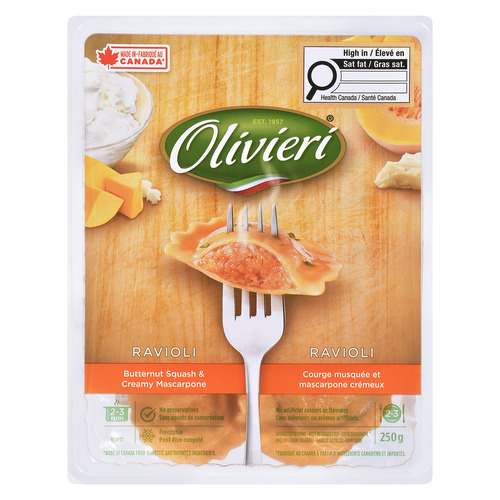 Olivieri Butternut Squash and Creamy Mascarpone Filled Ravioli
