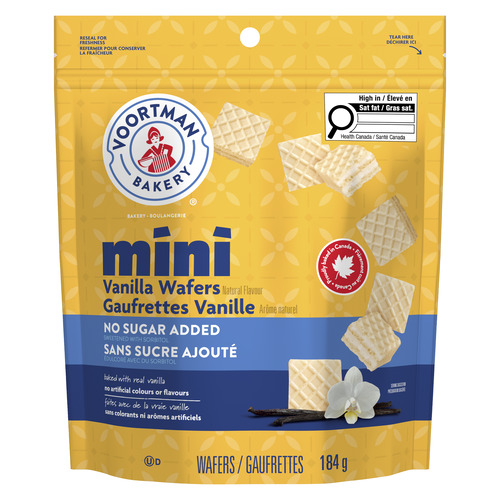 Voortman No Sugar Added Mini Wafers Vanilla