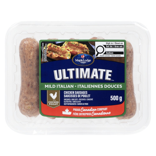 Maple Lodge Farms Frozen Chicken Sausage Hot Italian