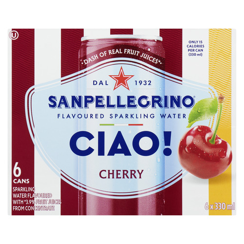 San Pellegrino CIAO! Flavoured Sparkling Water Cherry