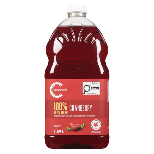 Compliments Juice Blend Cranberry Raspberry