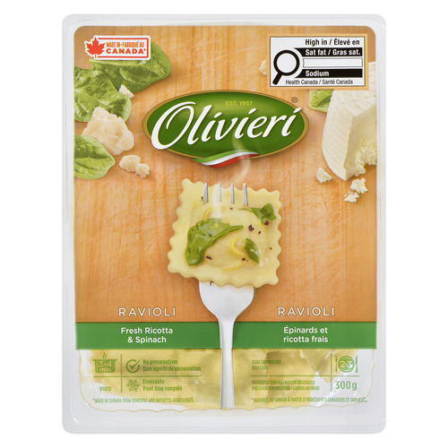 Olivieri Fresh Ricotta & Spinach Ravioli