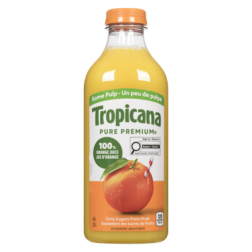 Tropicana 100% Pure Orange Juice No Pulp