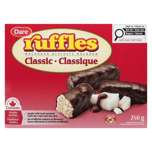 Dare Ruffles Peanut-Free Macaroon Biscuits Classic