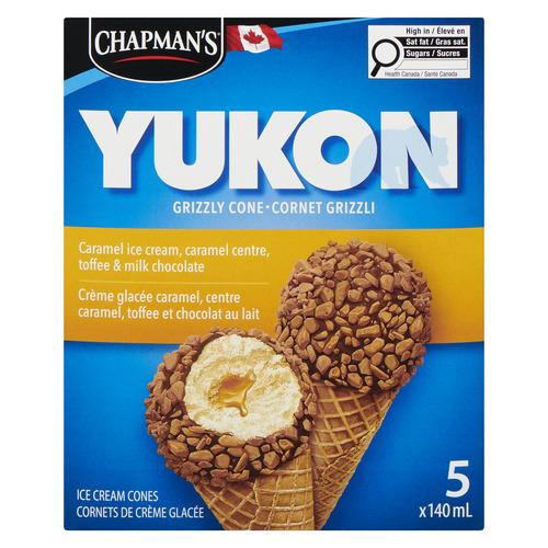 Chapman's Chapman's Ice Cream Cones Yukon Caramel Toffee