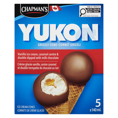 Buy Chapmans Frozen Yukon Vanilla Cone Double The Dip With Milk