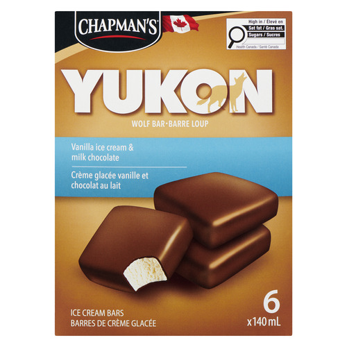 Chapman's Great Canadian Yukon Ice Cream Bars Vanilla & Chocolate