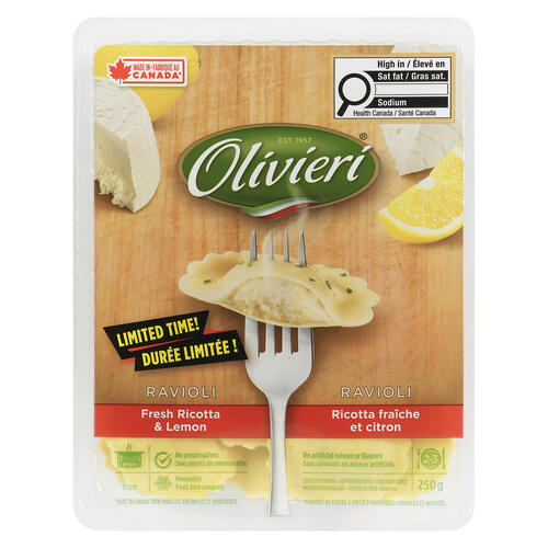 Olivieri Fresh Lemon & Ricotta Ravioli
