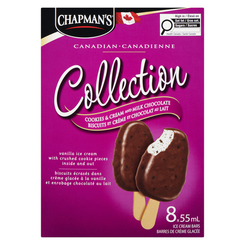 Buy Chapman's Ice Cream Collection Cookies And Cream 8 x 55 ml