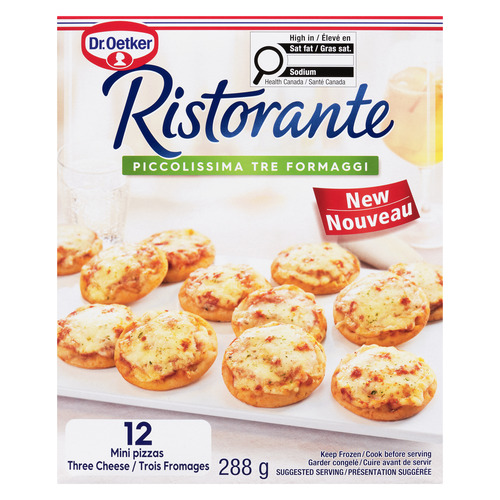 Dr. Oetker Ristorante Frozen Mini Pizzas Three Cheese