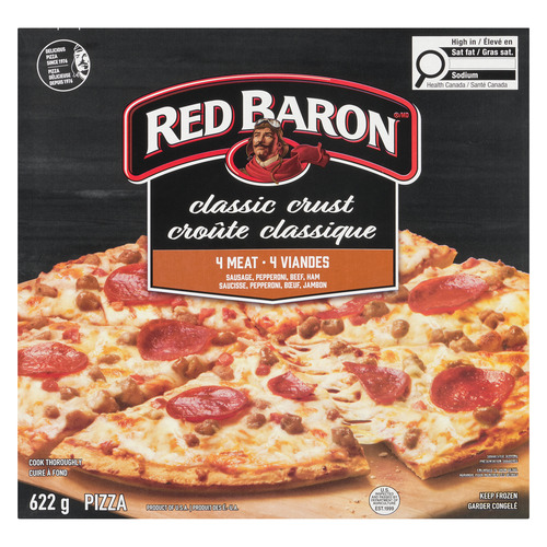 Red Baron Clsc Crust Four Meat Pizza