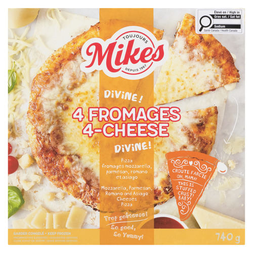Buy Mikes Frozen STFD 4 Cheese Pizza 740 g | IGA