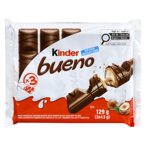 Kinder Bueno Milk Chocolate Covered Crispy Wafer Bars