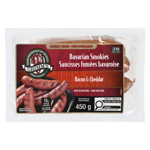 Grimm's Bavarian Smokies Cheddar Cheese