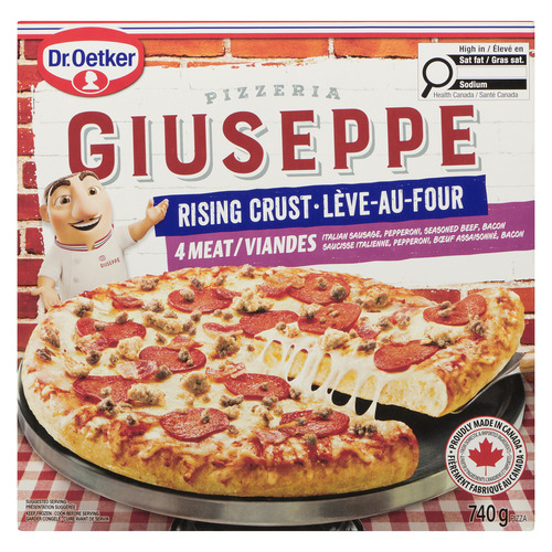 Buy Dr. Oetker Giuseppe Pizzeria Frozen Rising Crust Pizza 4 Meat