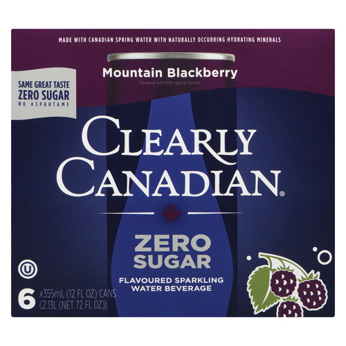 Clearly Canadian Mountain Blackberry Zero Sugar Drinks