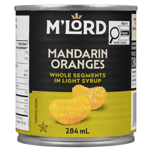 M'Lord Canned Mandarin Oranges Whole Segments In Light Syrup