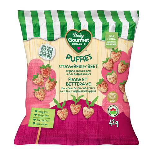 Baby Gourmet Organic Puffies Strawberry Beet