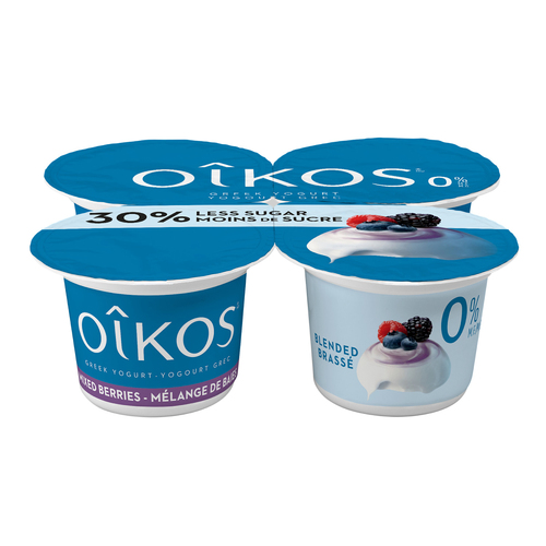 Oikos Fat-Free Greek Yogurt Blended Mixed Berry