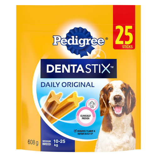 Pedigree Dentastix Oral Care Beef Flavour Adult Dog Treats For Medium Breeds