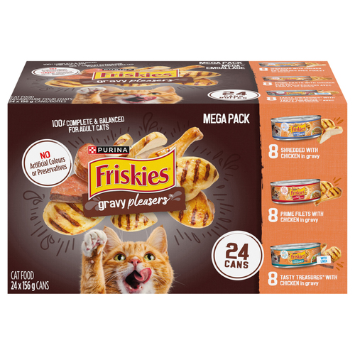 Friskies Gravy Pleasures Variety Pack Wet Cat Food