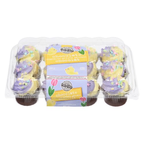 Two-Bite Chocolate Cupcakes, 12 Pack