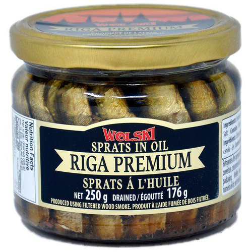 Wolski Sprats In Oil Glass Jar