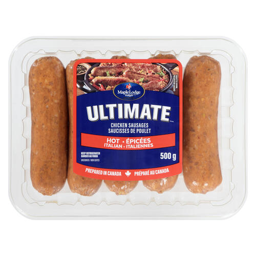 Maple Lodge Farms Frozen Chicken Sausage Hot Italian