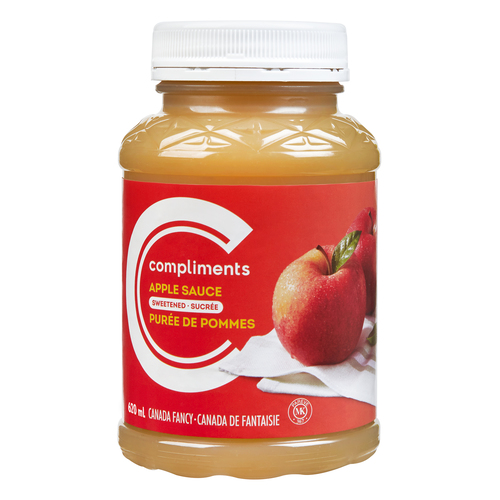Compliments Apple Sauce Sweetened