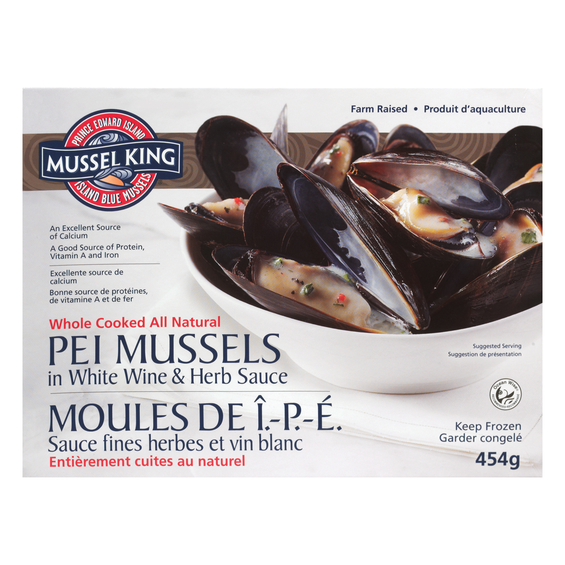 Mussel King Frozen Mussels In White Wine & Herb Sauce
