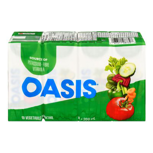 Buy Oasis Juice 10 vegetable cocktail 8 x 200 ml | IGA