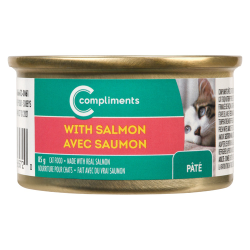 Compliments Cat Food Salmon Dinner Pate 85 g