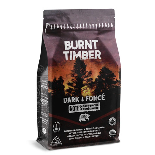 Burnt Timber Organic Whole Bean Coffee Dark