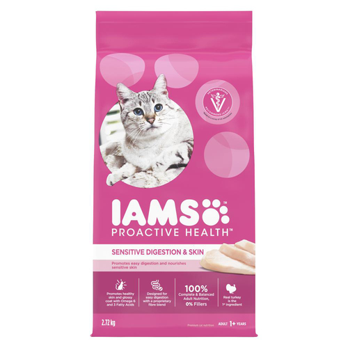 Iams Proactive Health Sensitive Digestion & Skin with Turkey Dry Cat Food
