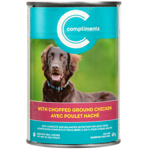Compliments Wet Dog Food Chopped Chicken