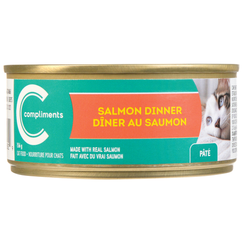 Compliments Wet Salmon Dinner Pate Cat Food