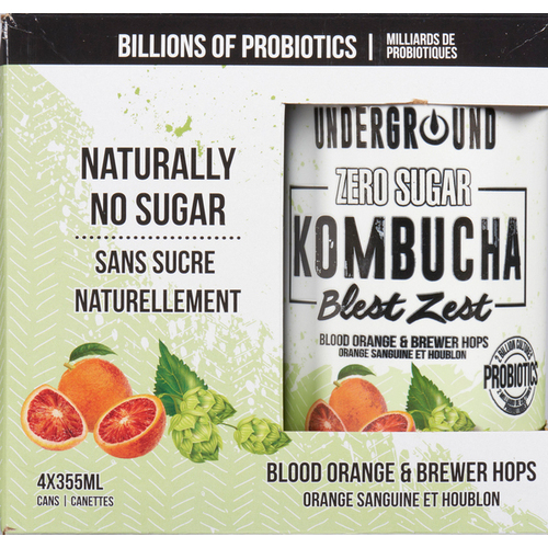 Underground Beverages Kombucha Boosted Berry