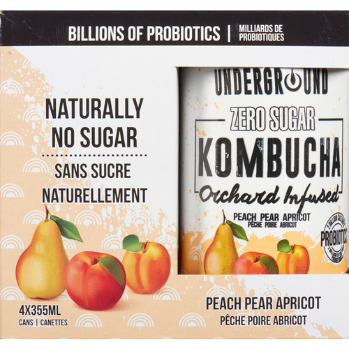 Underground Beverages Kombucha Orchard Infused