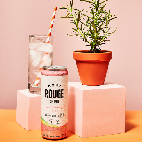Buy Mont-Rouge Hard Seltzer Grapefruit & Rosemary Flavoured 5