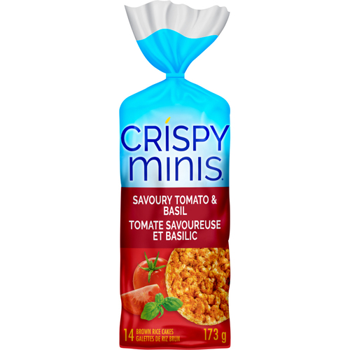 Quaker Gluten-Free Crispy Minis Brown Rice Cakes Savoury Tomato & Basil 173 g