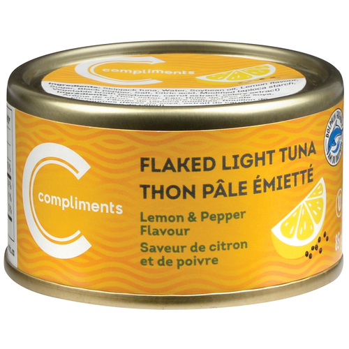 Compliments Flaked Light Tuna Lemon & Pepper